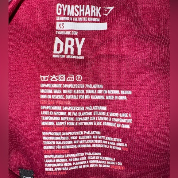 Gymshark Seamless Energy High Waisted Leggings Beet Red Size XS. - Picture 15 of 17